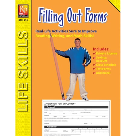 Remedia Publications Practical Practice Reading Book Series - Filling Out Forms REM 435